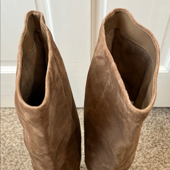 Sam Edleman Brown Suede Leather Upper Knee-High Pointed Toe Boots - Size 8.5 - Picture 7 of 16
